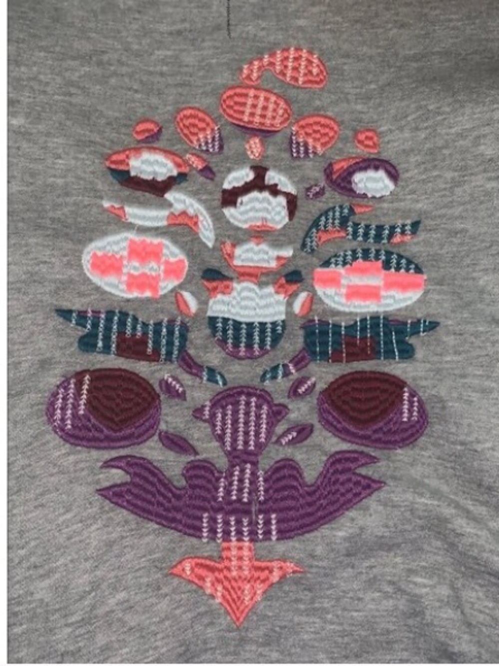 🆕WOT FP MOVEMENT On Your Mark Sweat Logo Sweatshirt / Heather Grey Combo - Picture 10 of 11
